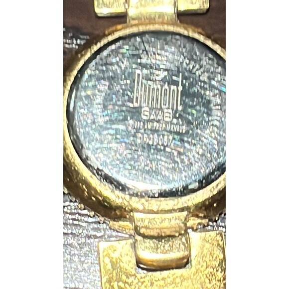 Dumont Saab Watch Gold Stainless Steel  Water Resist Beige Quartz DR 28057 - Picture 15 of 16